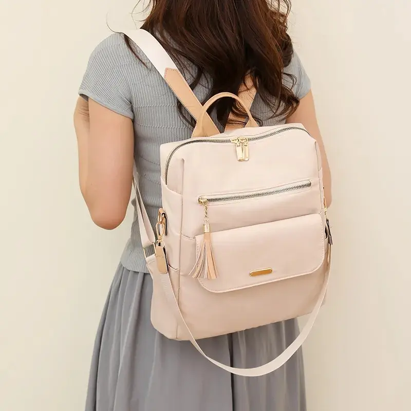 Women's Anti-Theft Pu Leather Backpack,Vintage Design Multi-Functional Daily Bag,Lightweight Travel Bookbag, Multiple Pockets,Stylish Daypacks, Casual Backpack, Multi Compartment Backpack