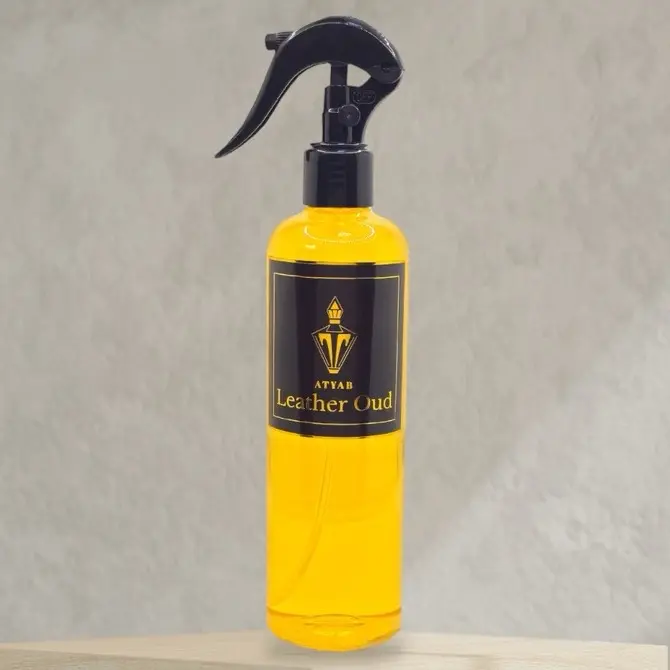 Luxurious 10 oz Room and Linen Spray - Refreshing Home Fragrance (Leather Oud)
