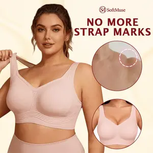 SoftMuse Push Up Wireless Bra – Seamless Full Coverage, No Underwire, Soft Lift & All-Day Comfort