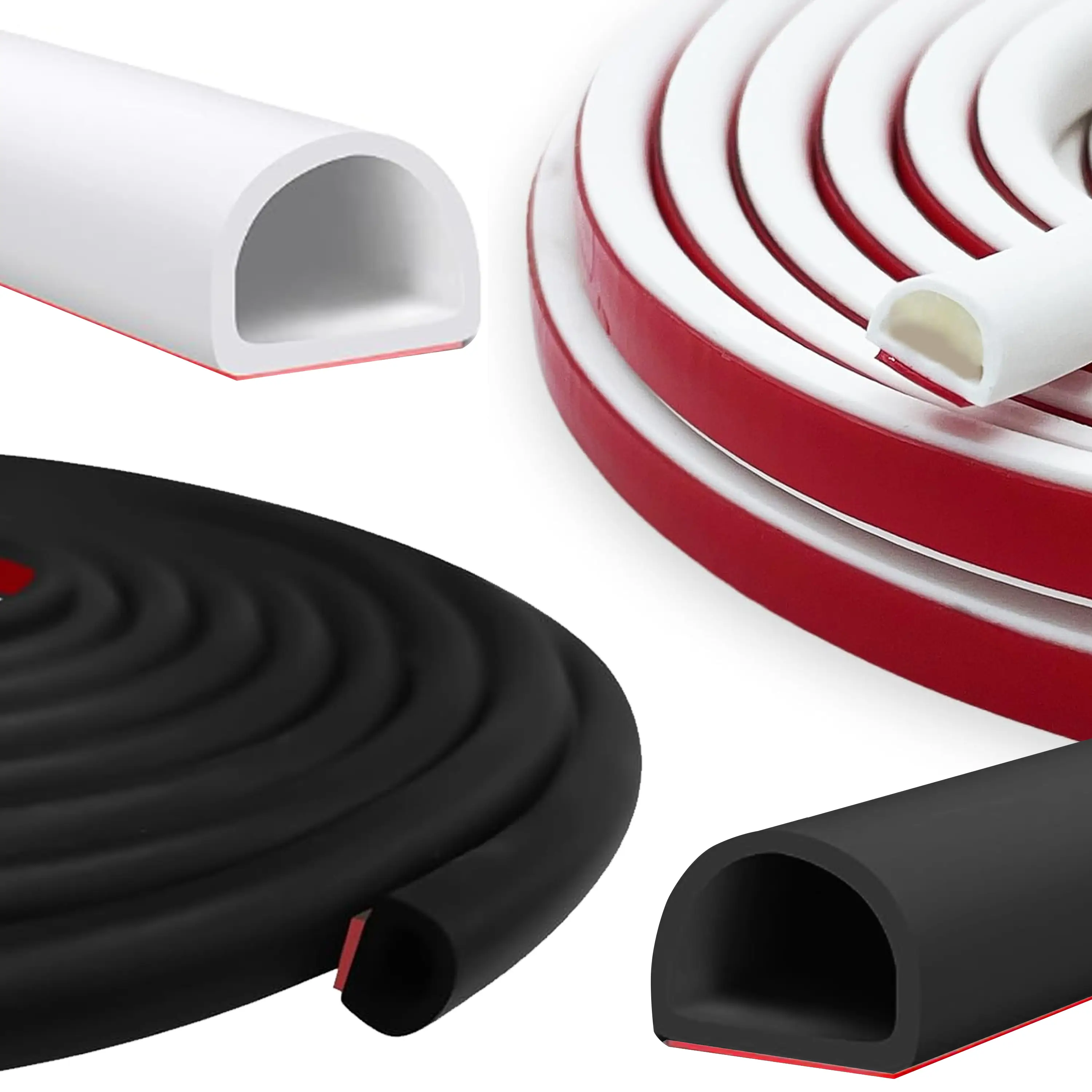 23ft Silicone Weather Stripping Seal – Self-Adhesive Draft Stopper for Doors, Windows & Car Doors – Easy Install, All-Season Protection