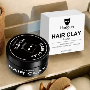 Natural Hair Clay, Matte Texture, Gentle Ingredients, No-Rinse Volumizing & Smoothing, Oil Control & Freshness, Long-Lasting Hold, Unisex Use