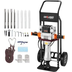 VEVOR Demolition Jack Hammer, 2100W Electric Jackhammer Heavy Duty, 1650 BPM Industrial - Grade Jack Hammer Concrete Breaker, with 1 Point Chisel, 1 Flat Chisel, Gloves and GogglesVEVOR Super Brand Day