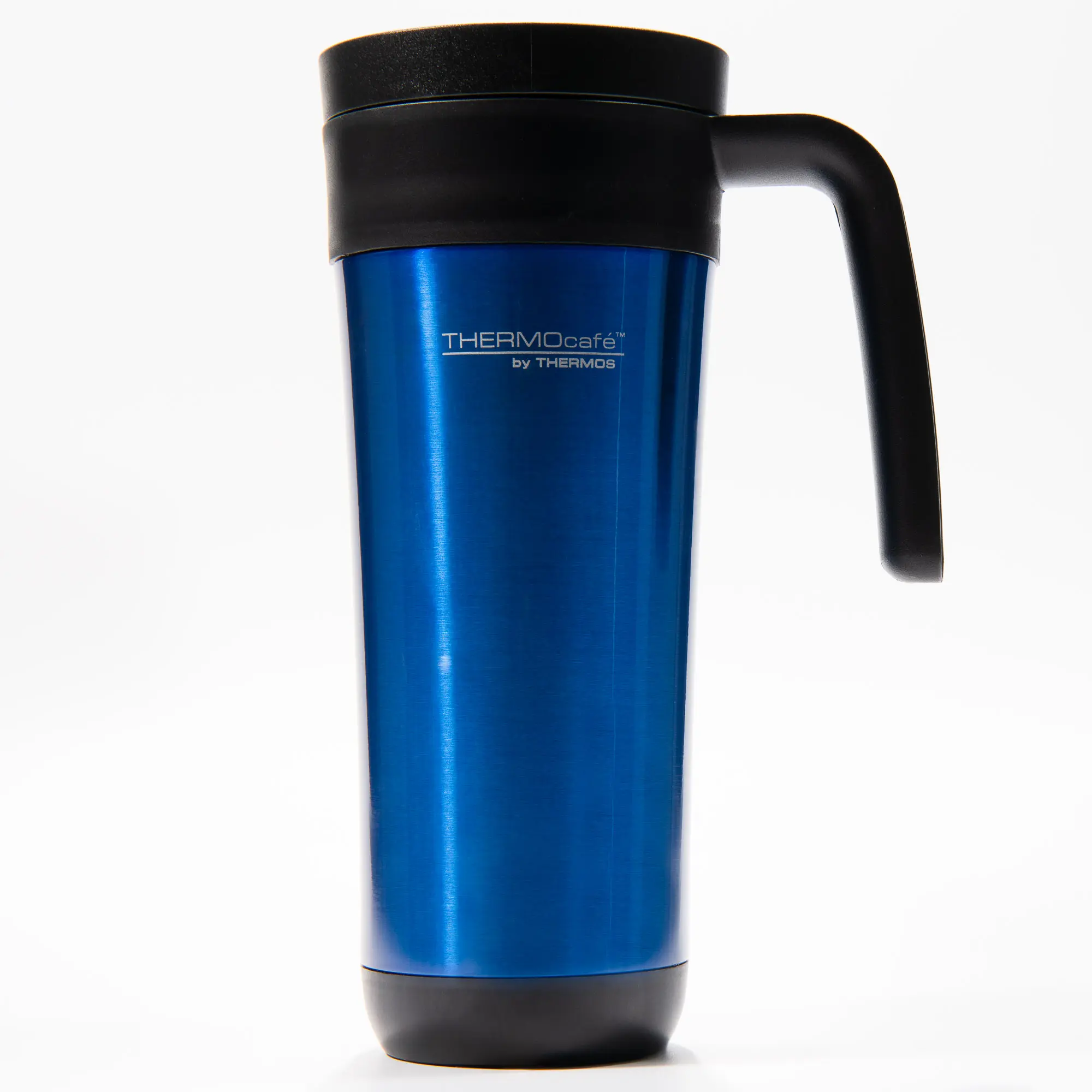 Thermos Stainless Steel Insulated Travel Mug - 20 oz Foam Insulated, Cobalt Blue
