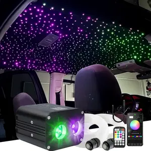 20W Dual-Color Starlight Headliner,  RGBW 1000 Starlight Headliner Kit with Twinkle, LED Fiber Optic Light with Sound Sync Activated, Starlight Car Roof 16 Millions Color, DIY LED Star Ceiling Decor for Truck ATV fathersdaygiftideas