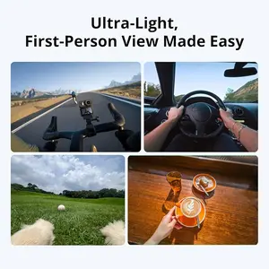 DJI Osmo Nano Standard Combo (128GB) Action Camera - Small 4K/60fps Vlogging Camera with 1/1.3″ Sensor, 143° Wide FOV Video, 200-Min Recording, Swift Content Transfer, Magnetic POV Cam for Sports