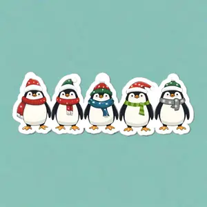 Festive Penguin Stickers