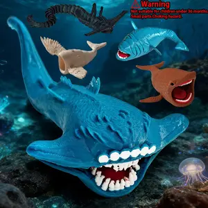 Creative Abstract 3D Printed Bloop Sea Monster Action Figure, Leviathan Sea Eater Bloop El Gran Maja Model, Abstract Monster Toy Gift