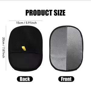 Pawfix Hair Remover for Furniture and Clothes - 15cm x 20cm Size - Black and Gray Design - Effective Pet Hair Removal Tool