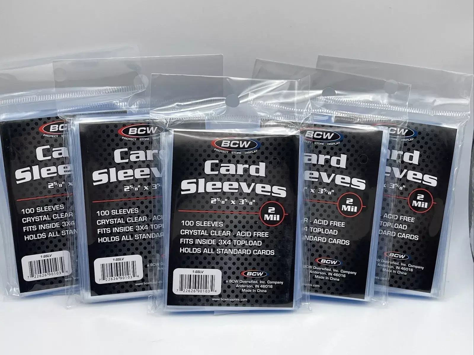 BCW Penny Card Soft Sleeves 5 Packs of 100 for Standard Sized Cards = 500  Sleeves Ideal for Sports Cards, TCG Cards, and Pokemon - TikTok Shop
