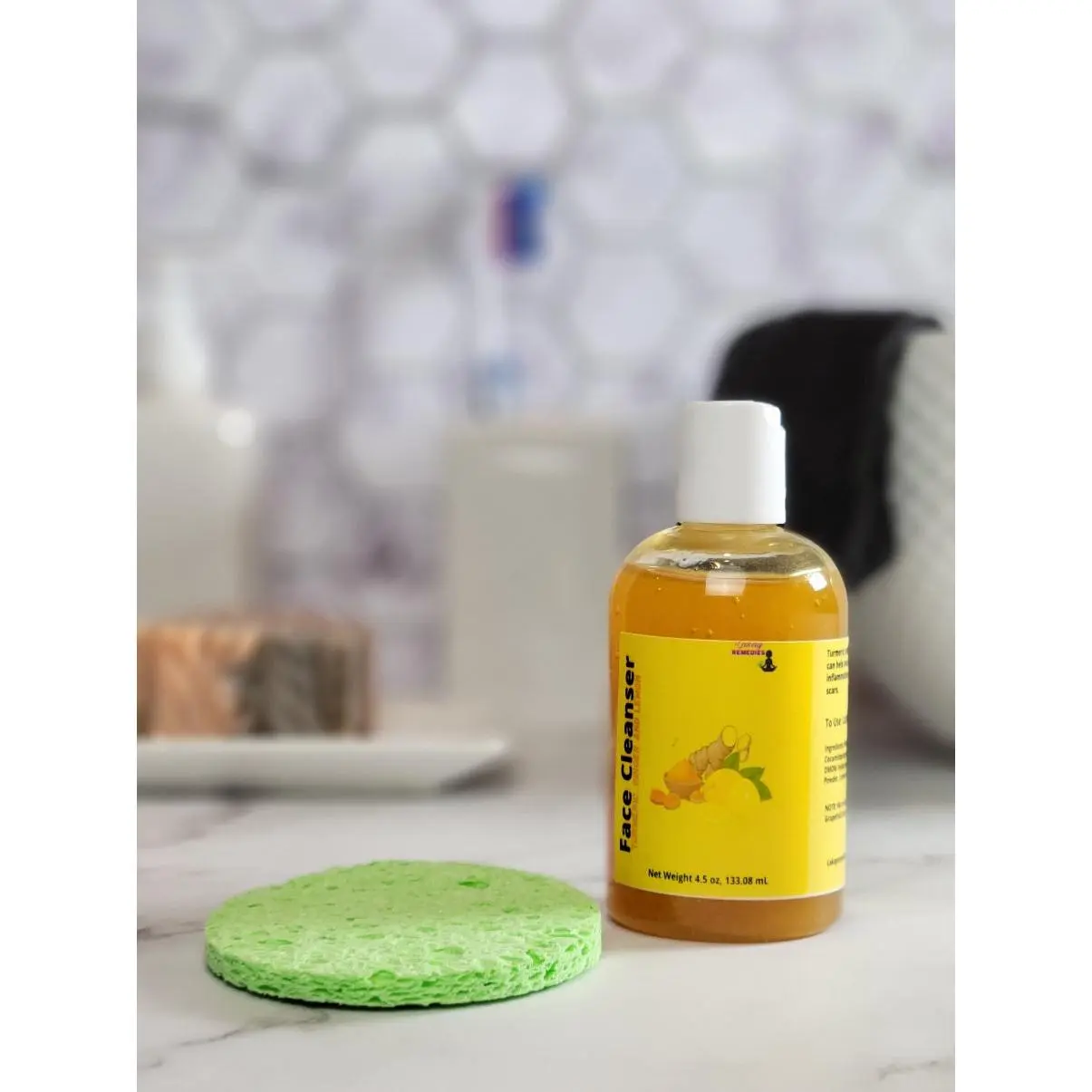 Turmeric, Ginger and Lemon Face Cleanser