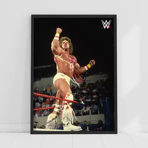 WWE Print - Ultimate Warrior in Ring Poster Wrestling Wall Art #50
