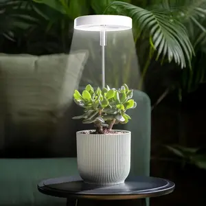 Small Plant Growth Light,Full spectrum LED plant growth light,Height Adjustable LED Plant Light with Dimming Brightness,3/9/12 Hour Timer, USB Powered,for Indoor Plants,balcony gardens