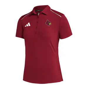 adidas Womens Louisville Cardinals Short Sleeve Shirt Training Casual Casual - Red