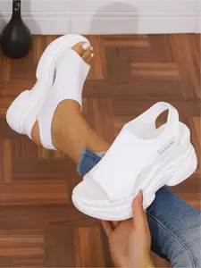 Women's Summer Fashion Wedge Platform Sandals, Lightweight Comfortable Soft Sole Breathable Outdoor Beach Shoes, Commuting Casual Sandals, Casual Summer Footwear