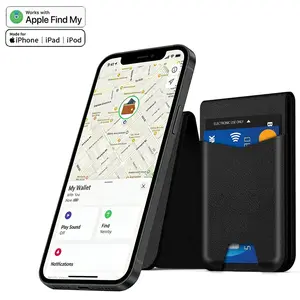 For Magsafe Wallet, Works with Apple Find My, Strongest Magnetic Wallet for iPhone 17/16/15/14/13/12 Series Smartphone, Magnetic Card Holder with Adjustable Stand