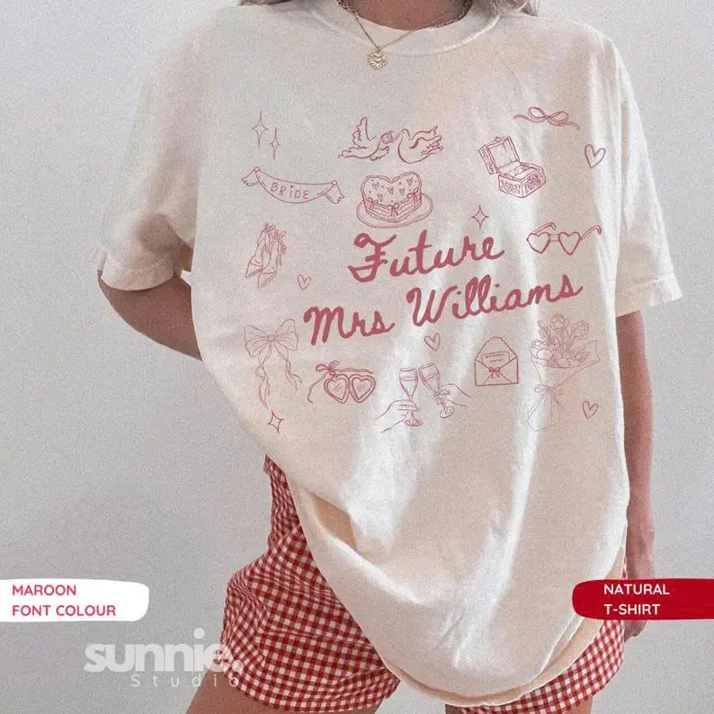 Future Mrs Custom Shirt Bride/Bridesmaid T-Shirt, Newly Engaged, Hen Do Tee Bridal Party Engagement, Personalised Bachelorette