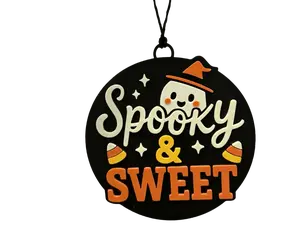 “Spooky & Sweet” Ghost & Candy Wall Hangers