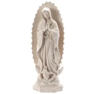 Our Lady of Guadalupe Religious Statue, 11.6 inch Virgin Mary Figurine, Resin Sculpture, Inspirational Religious Art for Home Decor/Catholic Gift, Mother Mary Statue