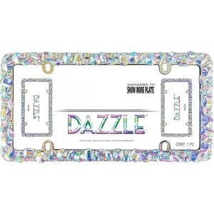 16130 Dazzle License Plate Frame, Chrome