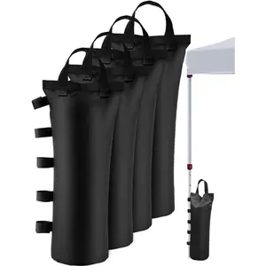 120LBS Extra Large Heavy Duty Canopy Weights Sand Bags For Ez Pop Up Canopy Tent, Gazebo, Outdoor Instant Sun Shelter, Patio Umbrella, Upgraded 5 Full-Sized Magic Stick and 2 Nylon Handles, 4Pack
