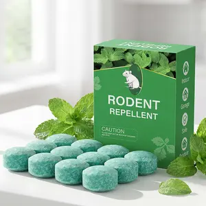 Pesticide-Free Peppermint Rodent Repellent Balls (12 Pack), Natural Mouse & Bug Deterrent for Indoor Outdoor Home Garage, Pet Friendly, Indoor & Outdoor Protection