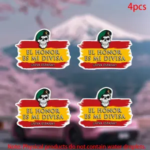 4pcs Security Stickers for Cars Doors Windows Laptops Furniture, Durable Vinyl Adhesive Material, Protect Your Vehicle & Belongings