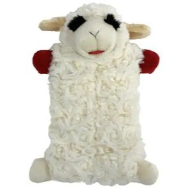 Lamb Chop Squeaker Mat Plush Dog Toy
