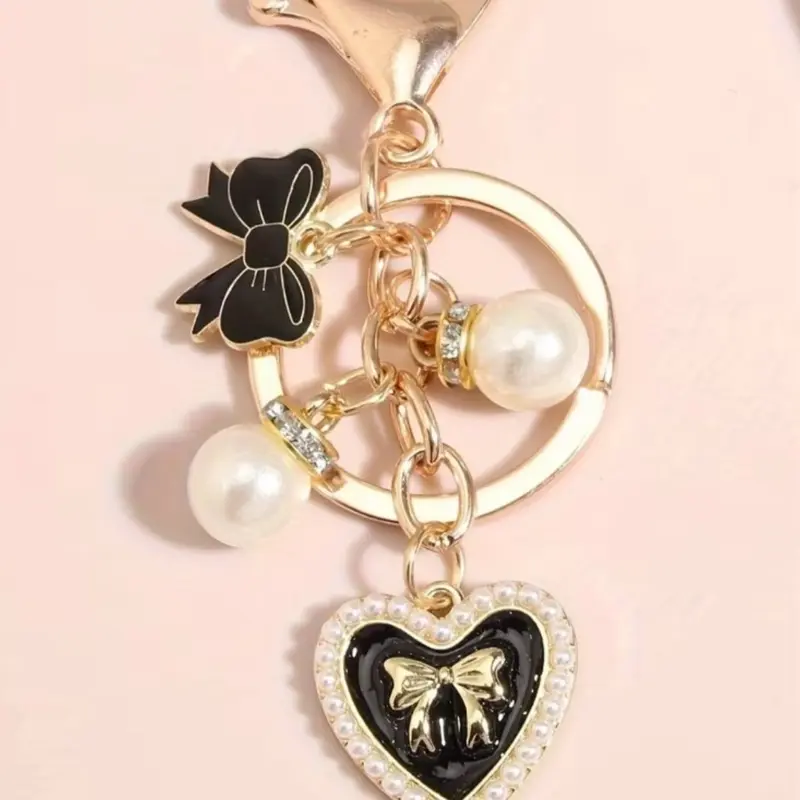Practical Stylish Keychain, Unisex Fashion Accessory with Split Ring and Durable Steel Ring, Costume Jewelry Keychain for Daily Use sweet meaningful