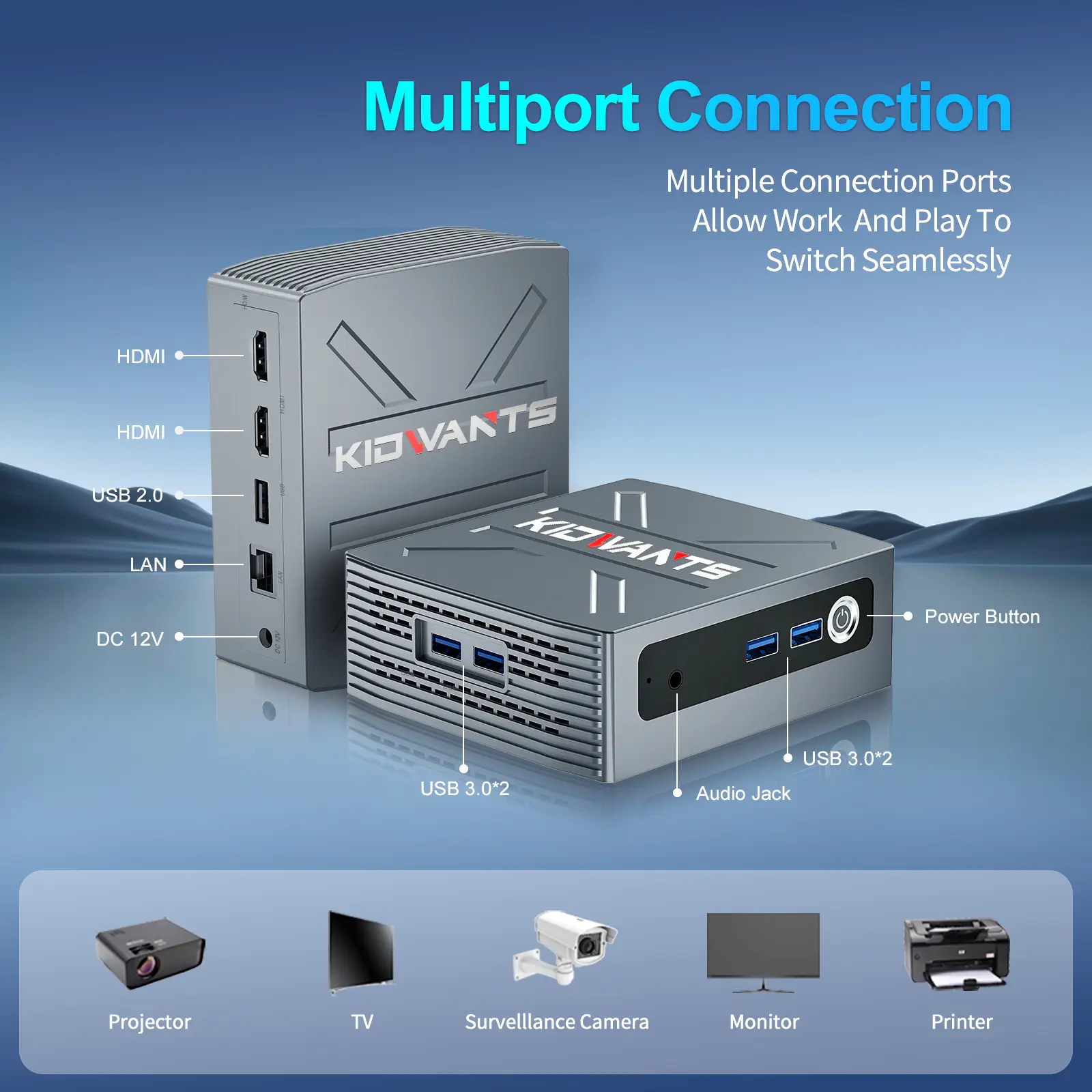 KG1 Mini PC Intel N4000(up to 2.6GHz),8GB LPDDR4 128GB eMMC,Support M.2 SSD Expansion (512GB/2TB),Support 4K Dual Display, 2.4G/5G WiFi,BT 5.0,USB 3.0,Mini Desktop Computer for Home/Office