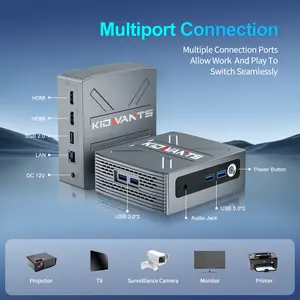 KG1 Mini PC Intel N4000(up to 2.6GHz),8GB LPDDR4 128GB eMMC,Support M.2 SSD Expansion (512GB/2TB),Support 4K Dual Display, 2.4G/5G WiFi,BT 5.0,USB 3.0,Mini Desktop Computer for Home/Office