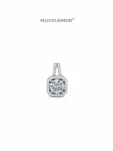 Platinum-Plated Moissanite Necklace, 2.0 Carat Total Weight – Brilliant Cut, Fashionable, Versatile, Durable