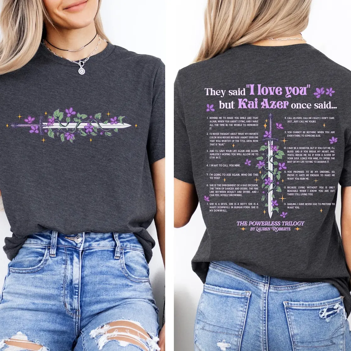 Kai Azer I Love You In Powerless Comfort Colors Shirt, Kai Azer Powerless Shirt, Kai And Paedyn Shirt, Valentine Gift Shirt, Powerless Shirt