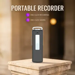 Professional recorder, portable recorder, USB flash drive recorder, one-click recording and one-click saving, multi-functional recorder