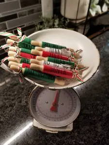 Christmas Mini Rolling Pin: Rae Dunn Inspired Tiered Tray Decor