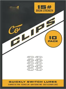 Co. Fishing Speed Clips - Durable Stainless Steel, Fast Lure Connector (Multiple Sizes)