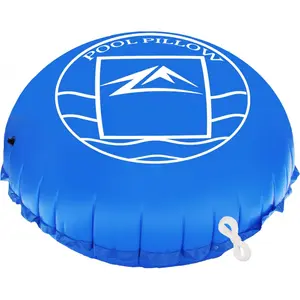 8' x 8' Round Shape High Density Cold Proof Pool Pillow for Above Ground Swimming Pool Winter Closing, Heavy-Duty Vinyl Material, Included Rope