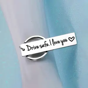 Drive Safe Keychain Pendant I Love You Valentine's Day Anniversary Birthday Gift Couple's Gift for Boyfriend Husband from Girlfriend Wife