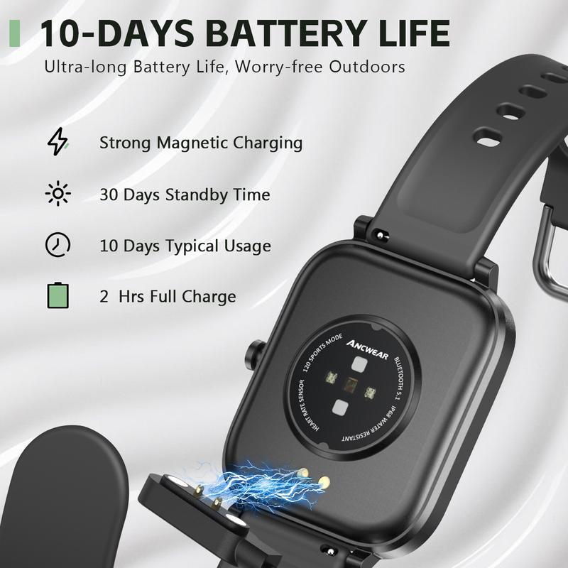 1.85"Large-screen Smartwatch,Compatible WithAndroid/iPhone, Featuring High-definition Voice Calls,Multiple Sports Modes, Suitable For Sleep Monitoring,Daily Wear,With A Variety Of Interfaces ToChoose From.Back-to-school gifts,valentines gift for boyfriend