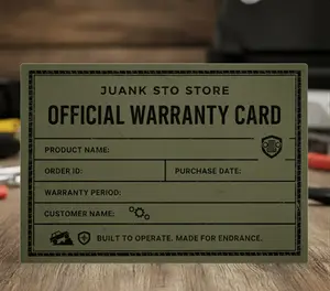 OFFICIAL WARRANTY CARD by JUANK STO STORE (new vesion)