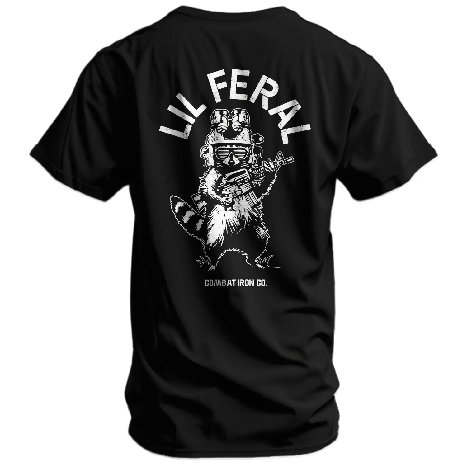 Lil Feral Raccoon Graphic Men's Short-Sleeve Athletic Top, Menswear Sports & Outdoor Sports Top, Shortsleeve