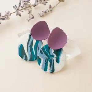 Colorblock Silicone Earrings