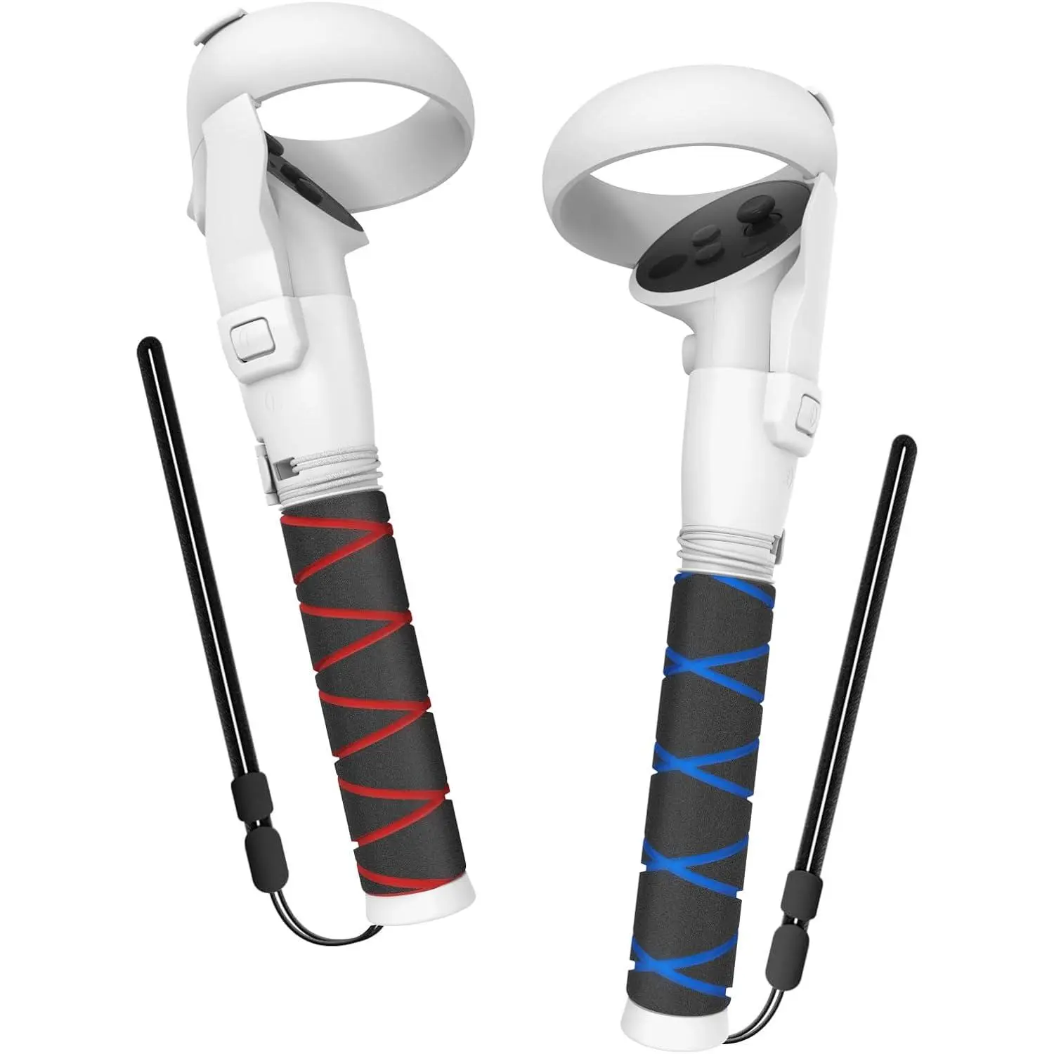 Upgraded Meta Quest 2 Controller Extension Grip Handle Attachments - VR Gorilla Tag Long Arms Grips, Beat Saber Compatible with Oculus Quest 2 Devices, Enhances VR Gaming Experience