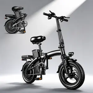 Folding Electric Bike 20MPH Adult E-Bike, 28 Miles Range, 48V15AH Removable Battery, 650W Peak Motor, Portable Foldable Ebike for City Commuting Dual Seat Electric Bike f12