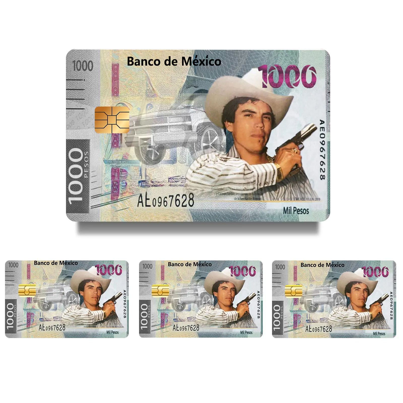 Chalino Sanchez Peso Sticker for Debit/Credit/Ebt Cards