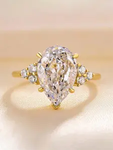 1 PC Luxury Cubic Zirconia Ring For Women For Wedding Engagement Party Jewelry Valentine's Day Gift