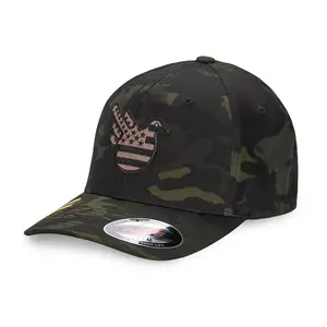 The American Jim Multicam Black Fitted  Stylish Men's Snapback Hat