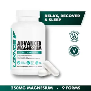 LGXNDS Advanced Magnesium 8 Forms Plus B6 | Sleep Recovery and Relaxation Support | Muscle and Nervous System Support | Vegan Stim Free Daily Wellness Formula