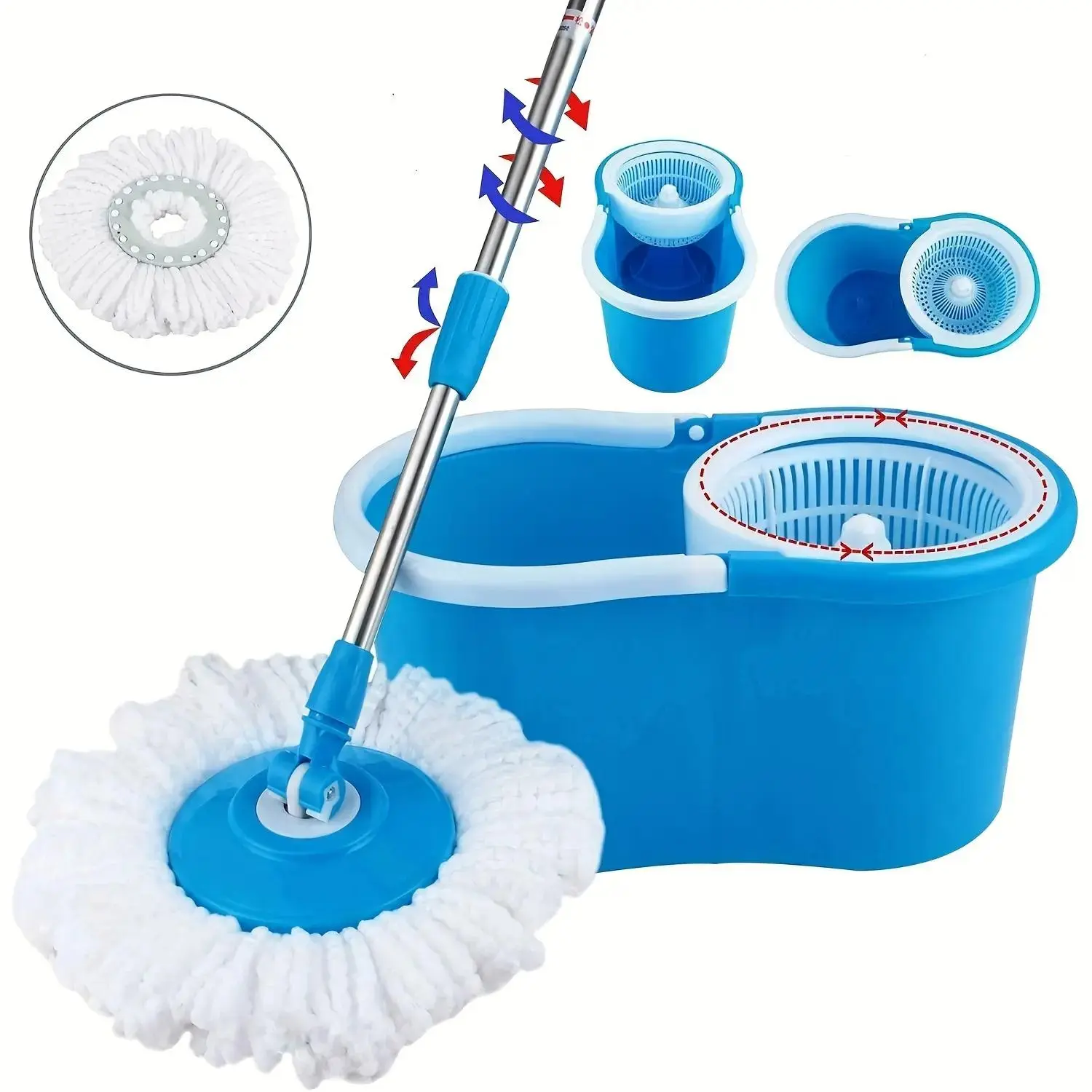 Spin mop small blue