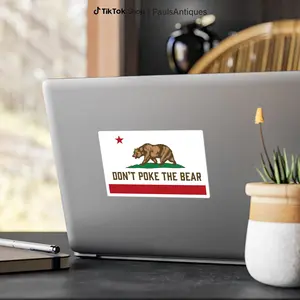 Don't Poke The Bear Sticker, Gavin Newsome Sticker, Anti Trump Decal, Protest Stickers, Political Quotes, Democrat Gift