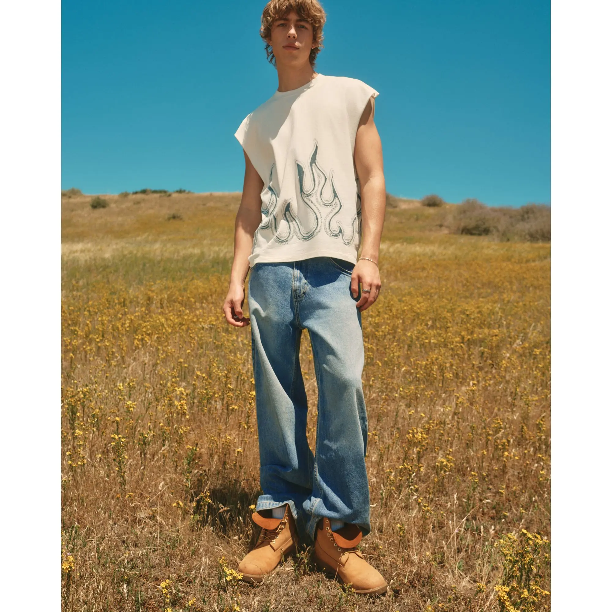 Hollister Medium Wash Super Baggy Jeans